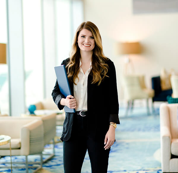 Career Woman Holding a Folder