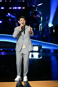 Carlos Santiago on stage at The Voice on NBC