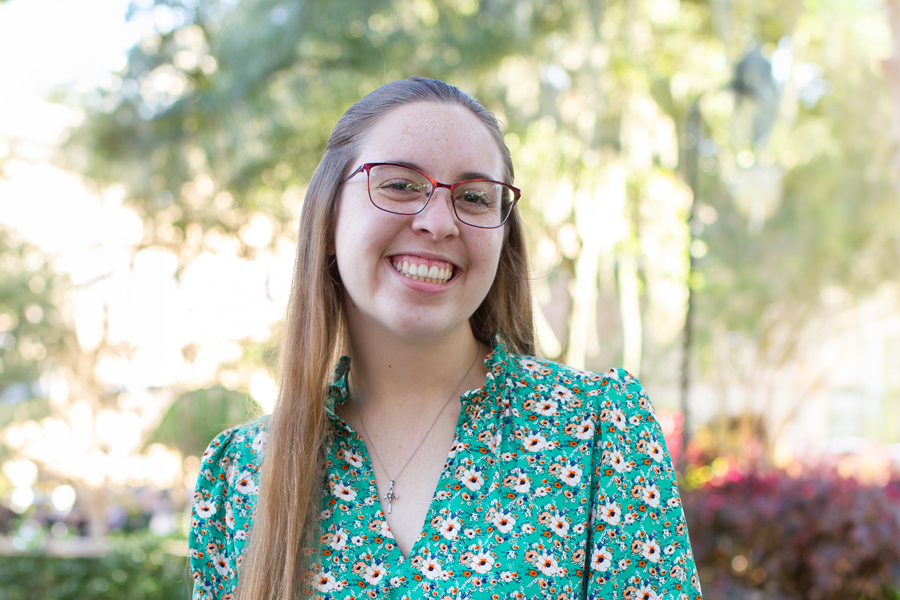 Noelle Wood smiling at the camera