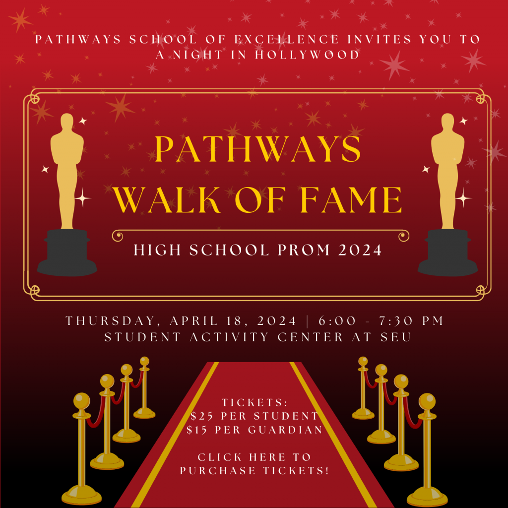 Pathways Walk of Fame Prom Invitation