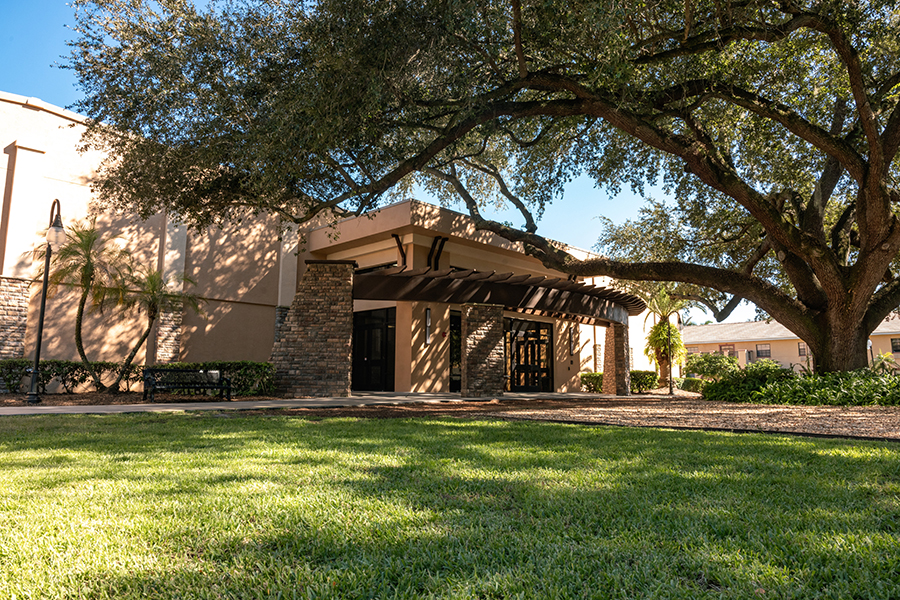 Exterior of SEU Student Activities Center on Lakeland, Florida campus