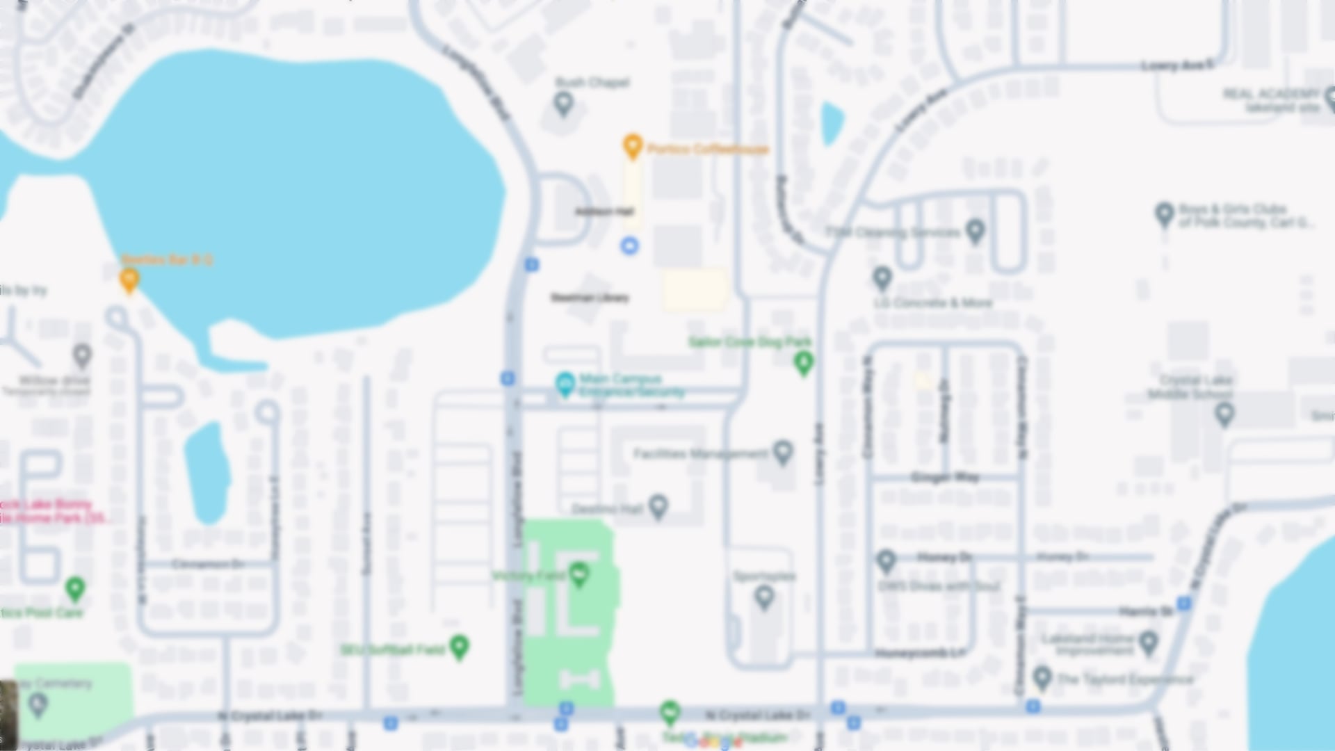 default map image of lakeland